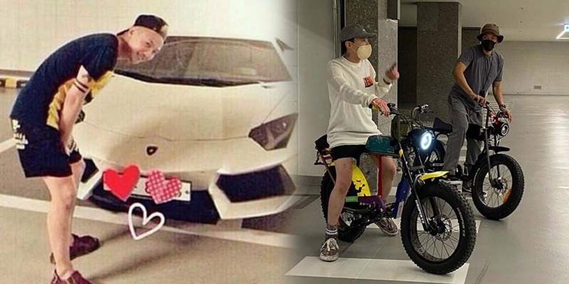  
Không phải siêu xe tiền tỷ, G-Dragon gây "náo loạn" khi đi xe đạp điện​. Ảnh: Instagram
