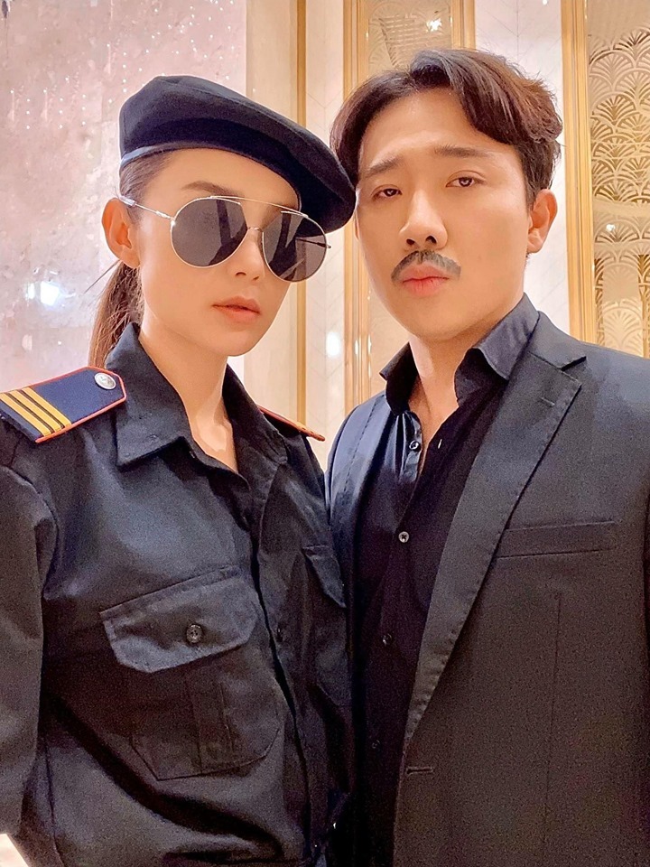 Trấn Thành cùng Minh Hằng có tạo hình khác lạ. (Ảnh: FBNV) Trấn Thành cùng Minh Hằng có tạo hình khác lạ. (Ảnh: FBNV)