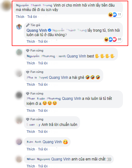 
Câu trả lời của Quang Vinh được các fan thích mê - Tin sao Viet - Tin tuc sao Viet - Scandal sao Viet - Tin tuc cua Sao - Tin cua Sao