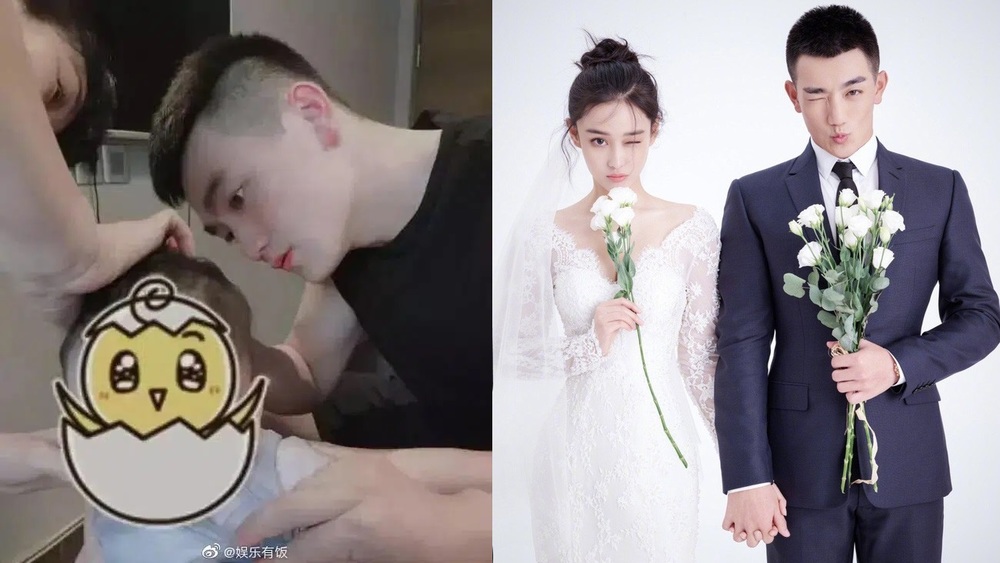  
Ảnh cưới và bé con của nhà Hinh Dư - Ảnh weibo