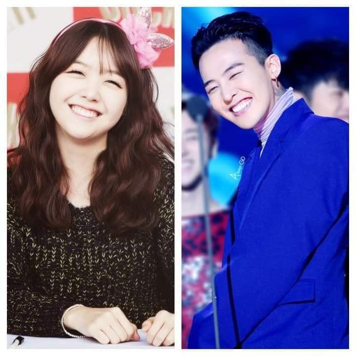  
Netizen đang bàn tán xôn xao vì những hình ảnh cho thấy sự giống nhau giữa G-Dragon và Minah. Ảnh: BMSG