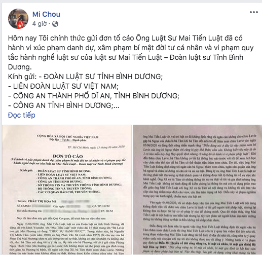  
Bảo mẫu Lavie khởi kiện luật sư của bố mẹ Mai Phương (Ảnh chụp màn hình) - Tin sao Viet - Tin tuc sao Viet - Scandal sao Viet - Tin tuc cua Sao - Tin cua Sao