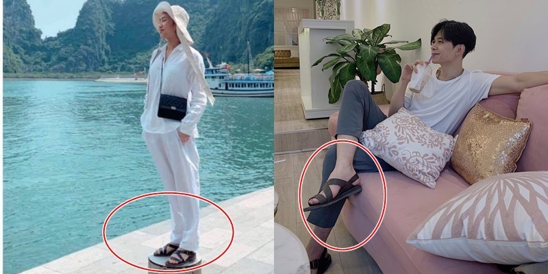  
Đôi sandal của Anh Tú giống hệt đôi mà Diệu Nhi mang trong du lịch tại Hà Nội cách đây không lâu. (Ảnh: FBNV) - Tin sao Viet - Tin tuc sao Viet - Scandal sao Viet - Tin tuc cua Sao - Tin cua Sao