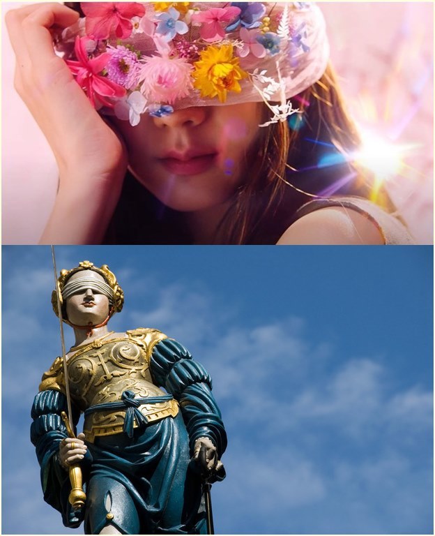  
Hình tượng của Jisoo được ví như Nữ thần Công lý Themis. Ảnh: Chụp màn hình