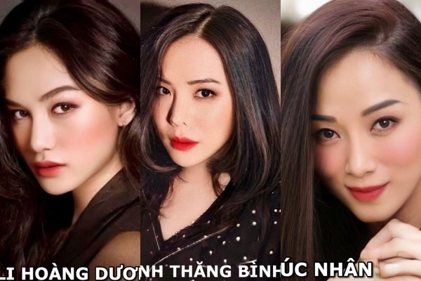 
Ali Hoàng Dương, Trịnh Thăng Bình, Trúc Nhân khiến người hâm mộ thích thú khi được biến hoá với mái tóc dài, trang điểm đậm (Ảnh: FBNV)
