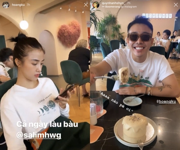  
Quỳnh Anh Shyn vẫn đều đặn gắn thẻ Sa Lim và Hoàng Ku trên Instagram. (Ảnh: FBNV)