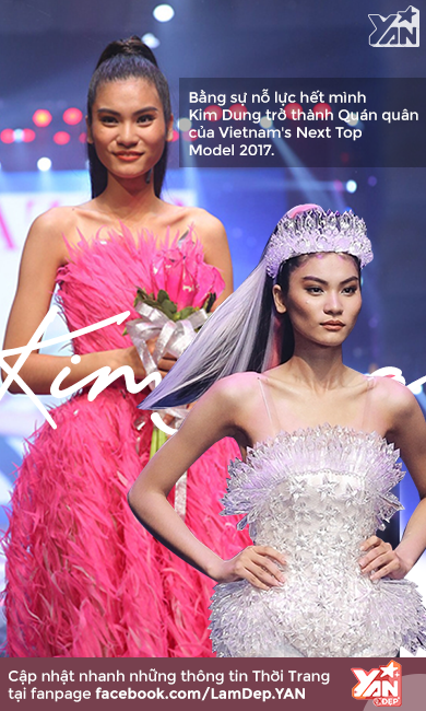 Kim Dung mờ nhạt sau đăng quang Vietnam's Next Top Model 2017
