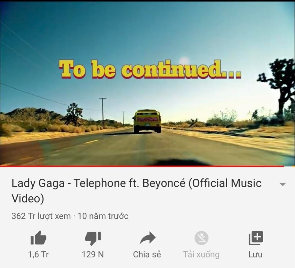  
10 năm trước, Lady Gaga tung MV Telephone. Ảnh: Chụp màn hình