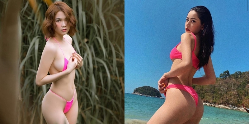  
Hình ảnh nóng bỏng với những thiết kế bikini quen thuộc trước đó của cặp sao. (Ảnh: Instagram nhân vật)
