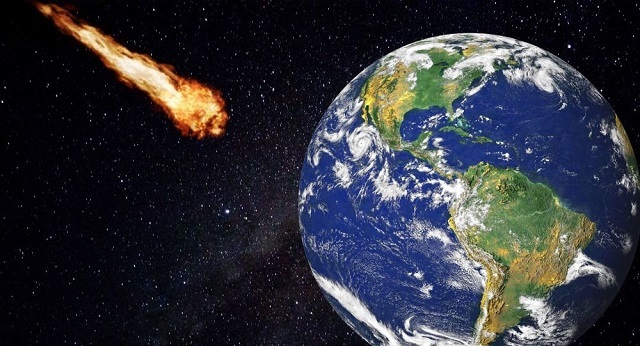 
Hình ảnh mô phỏng một thiên thạch đang lao về phía Trái Đất. (Ảnh minh hoạ: Pinterest)