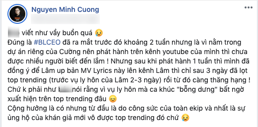  
Nguyễn Minh Cường bức xúc vì công súc bị phủ nhận (Ảnh: chụp màn hình).