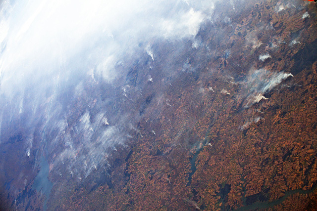  
Cháy rừng ở Amazon đã thải ra một lượng khí ô nhiễm lớn. (Ảnh: Twitter)