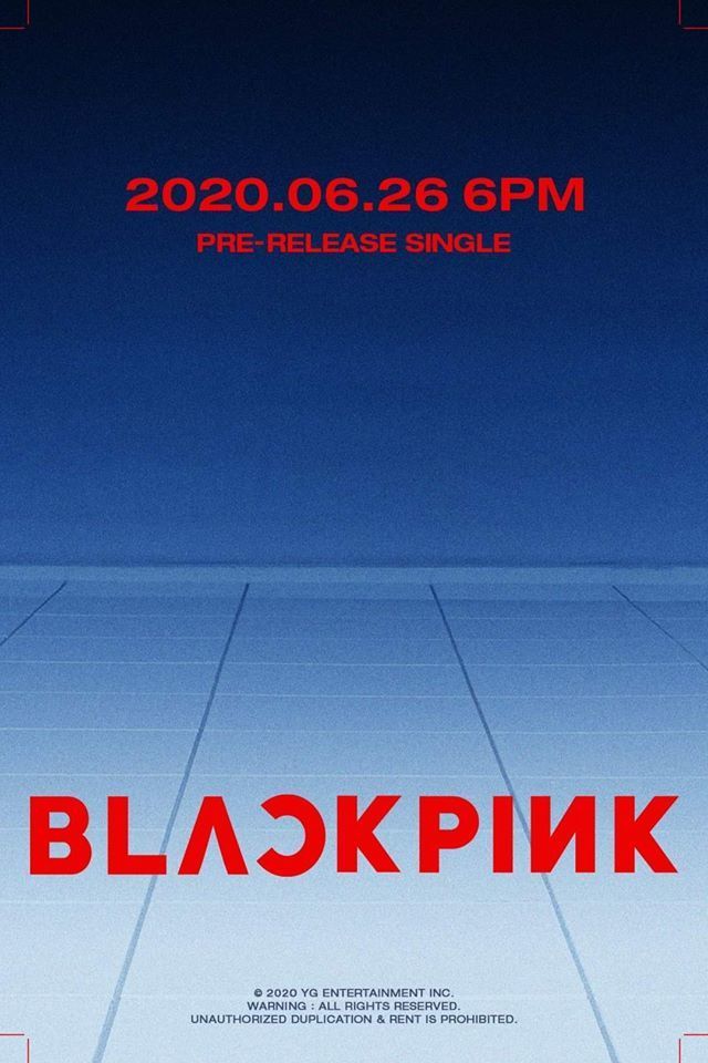  
Poster do YG thiết kế khá đơn giản và bị fan nhận xét là "phèn". Ảnh: Instagram