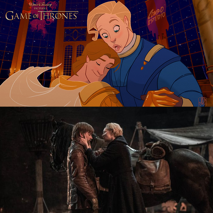  
Brienne ấp ủ sự sự tôn trọng và cả tình cảm dành cho Jaime Lannister (Ảnh minh hoạ)