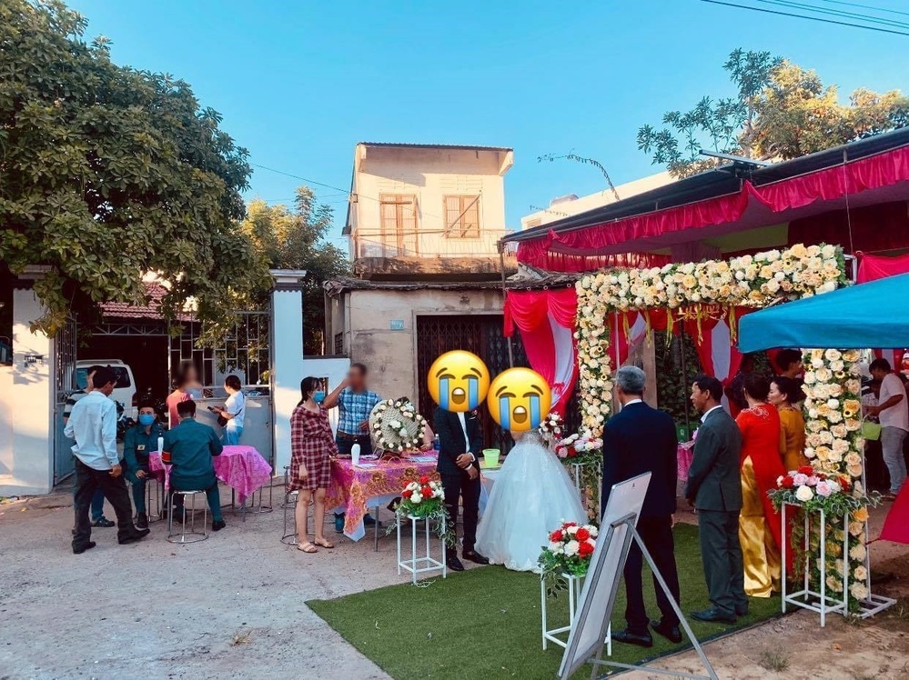 
Một đám cưới tại Đà Nẵng vào hôm qua. (Ảnh: FB Đ.N)