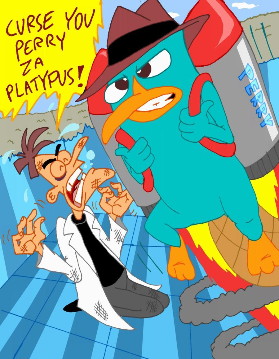 Thú mỏ vịt Perry và Doofenshmirtz (Ảnh: DeviantArt)