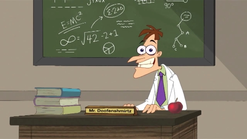  
Tuy là nhân vật đại diện cho cái ác trong phim nhưng tiến sĩ Doofenshmirtz vẫn rất được yêu thích (Ảnh: Phineas and Ferb Wiki - Fandom)