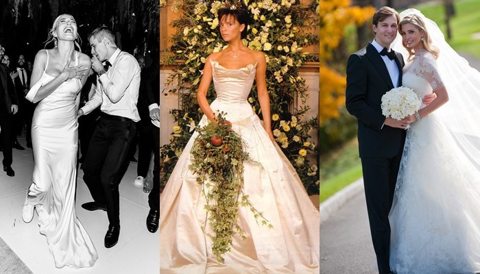  
Rất nhiều người nổi tiếng say mê thiết kế váy cưới của Vera Wang như Hailey Bieber, Victoria Beckham hay con gái Tổng thống Mỹ Ivanka Trump... Ảnh: Brides