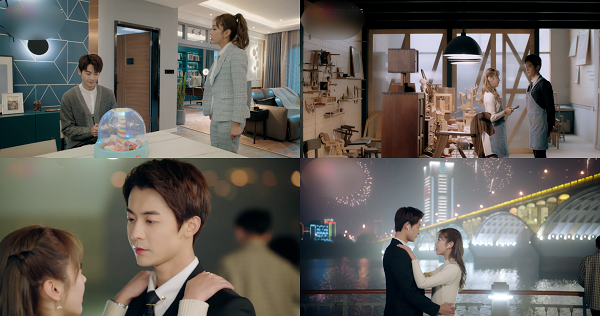  
Những phân cảnh lãng mạn của cặp đôi Trí - Thần trong phim (Ảnh Weibo)