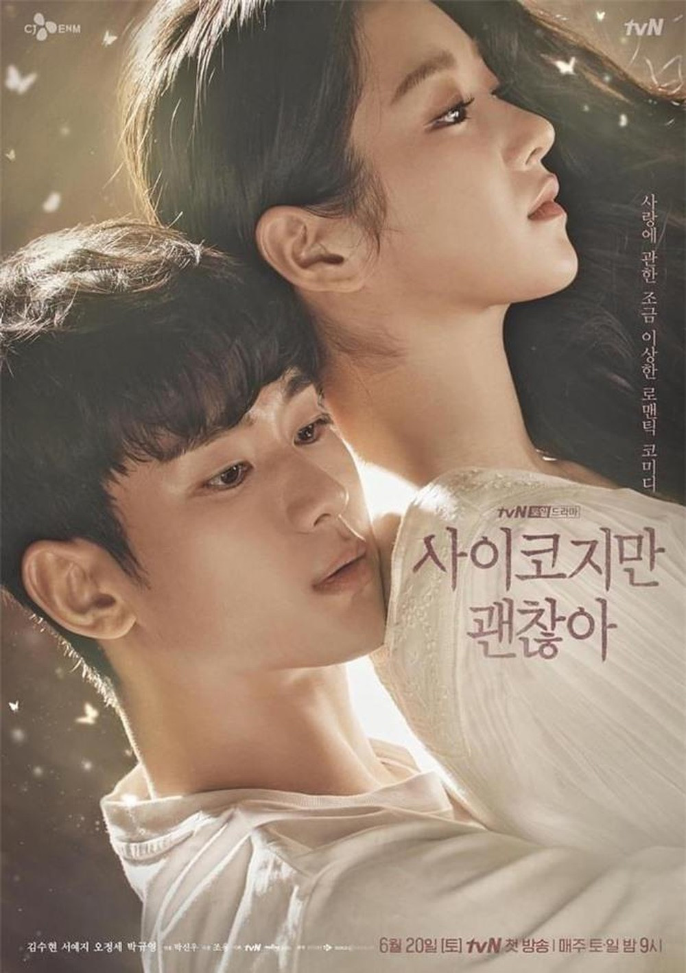  
Cặp đôi đang "gây bão" màn ảnh xứ Hàn trong thời gian gần đây (Ảnh: TvN)