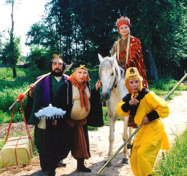 
Bốn thầy trò Đường Tăng trong phiên bản Tây Du Ký 1986. (Ảnh: Sohu)