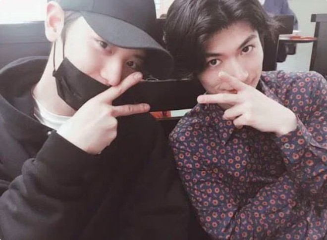  
Haruma Miura và Chanyeol (EXO). (Ảnh: Twitter)
