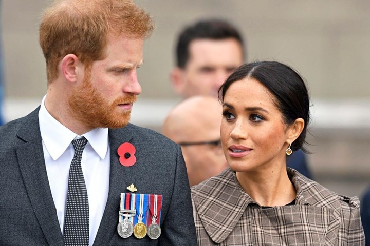  
Meghan và Harry liên tục dính nghi vấn chia tay sau khi rời khỏi hoàng gia Anh. Ảnh: Express UK