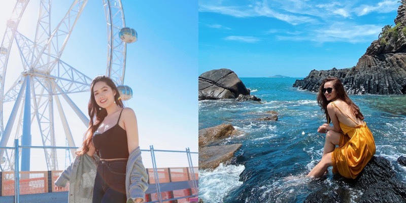  
Mina Nguyễn lẫn Thiên Tâm đều yêu thích đi du lịch khắp nơi. (Ảnh: FBNV)