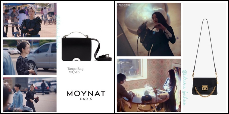  
Mỹ nhân Điên Thì Có Sao diện chiếc túi xách thương hiệu Moynat Paris có giá gần 82 triệu đồng trong khi chiếc còn lại cũng khoảng 61,7 triệu đồng. (Ảnh: kdrama_fashion).