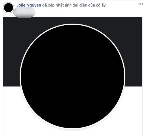 
Jolie Nguyễn thay ảnh đại diện màu đen. Đây là hành động công khai việc gia đình đang có tang của người xài Facebook (Ảnh chụp màn hình) - Tin sao Viet - Tin tuc sao Viet - Scandal sao Viet - Tin tuc cua Sao - Tin cua Sao