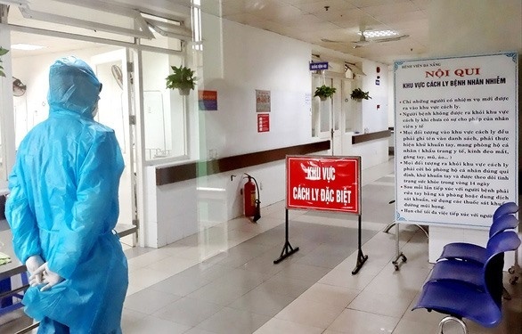  
Khu vực cách ly đặc biệt tại bệnh viện Đà Nẵng. (Ảnh: Thanh niên)