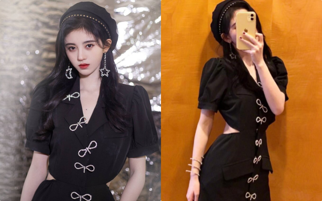  
Đây là chiếc váy Cúc Tịnh Y khẳng định là của Miu Miu. (Ảnh: Weibo)