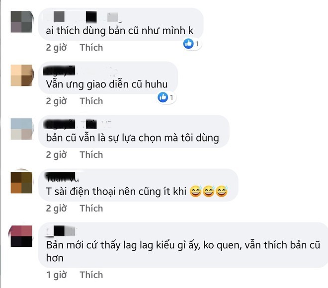 
Một số phản ánh của người dân Việt sau khi trải nghiệm nền giao diện Facebook mới (Ảnh chụp màn hình/T.N)
