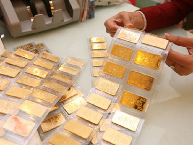  
Giá vàng trong nước ngày 14/8 giao dịch quanh mức 56 triệu đồng/lượng (Ảnh: Pháp luật Online)