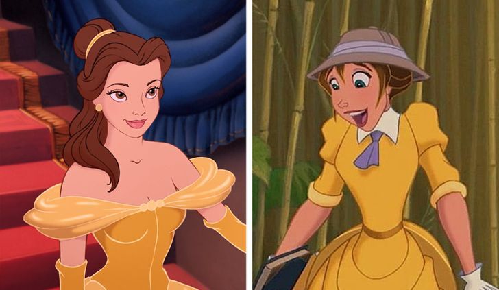  
Nhìn Jane rất giống hậu nhân đời sau của Belle (Ảnh Disney)