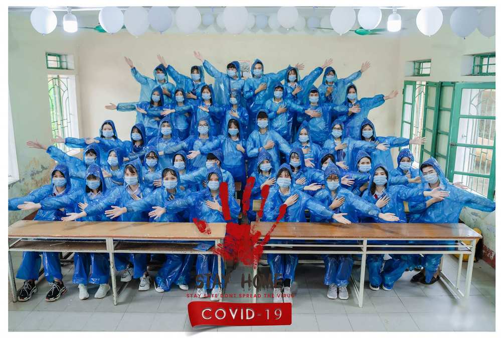  
Hành động thiết thực đáng khen ngợi của tập thể lớp 12 thuộc trường THPT Nguyễn Trãi, tỉnh Thái Bình (Ảnh: FB N.M.A)