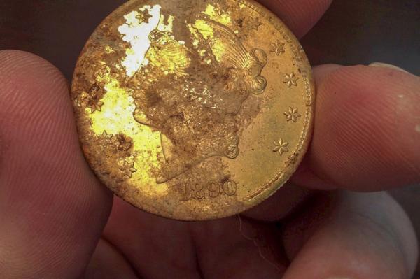  
Một đồng vàng có niên đại từ năm 1890 (Ảnh: The World News)