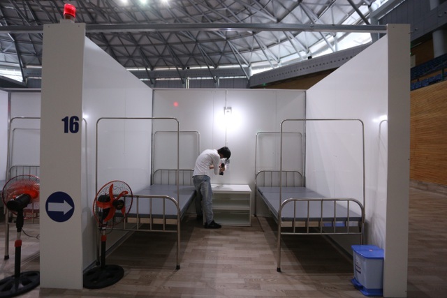 
Cận cảnh một phòng bệnh tại bệnh viện dã chiến Đà Nẵng. Ảnh: Tuổi Trẻ