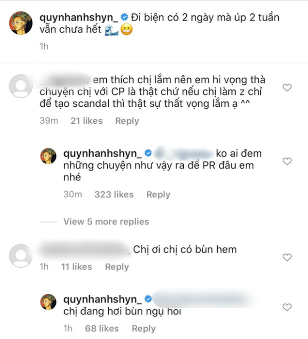  
Quỳnh Anh Shyn ngầm xác nhận sự việc rạn nứt với Chi Pu là chính xác. Ảnh: Chụp màn hình