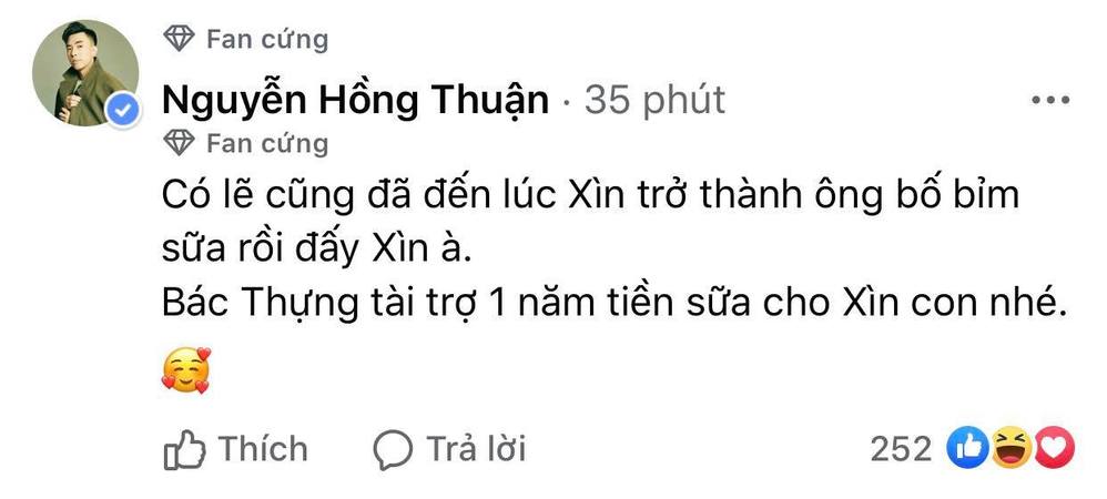 
Nhạc sĩ Nguyễn Hồng Thuận cũng đang rất nóng lòng hai vợ chồng có em bé. (Ảnh: Chụp màn hình)