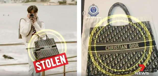  
Những chiếc túi xách đắt tiền từng được khoe trên mạng xã hội đều là đồ đi trộm. (Ảnh: 7NEWS Sydney)