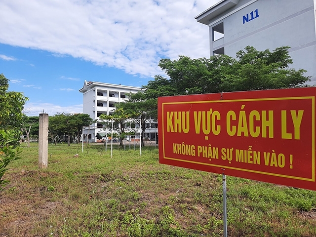  
Một khu vực cách ly y tế tập trung ở tỉnh Quảng Nam. (Ảnh: Nhân Dân)