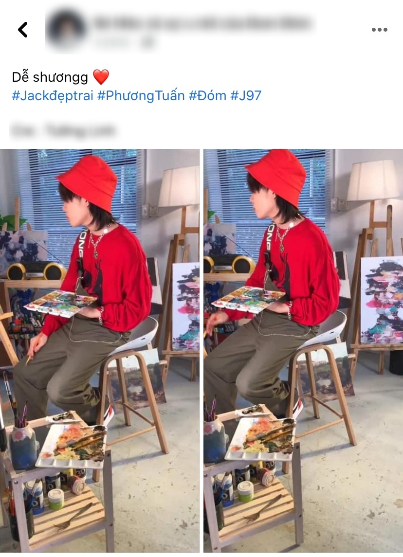 
Fan chia sẻ bức ảnh hậu trường của Jack.