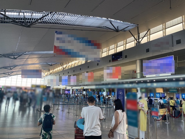  
Sân bay Đà Nẵng chiều ngày 24/7. (Ảnh:  Tin247)