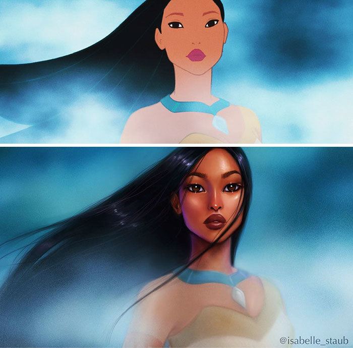  
Bạn thích hình tượng của Pocahontas nào hơn (Ảnh: @isabelle_staub)