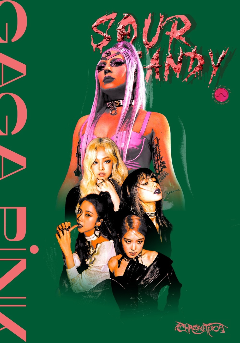 Phía sau thành tích vang dội của Sour Candy là tình bạn đẹp giữa các cô em BLACKPINK và đàn chị Lady Gaga (Ảnh: Twitter)