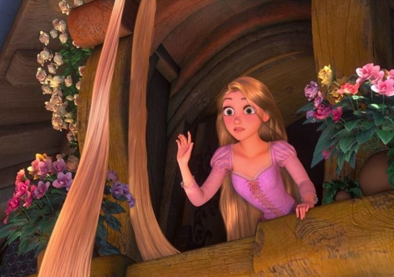  
Cổ của Rapunzel hẳn rất khỏe đấy (Ảnh: Disney)