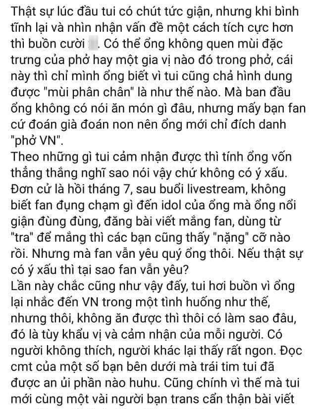 
Một số fan Việt lên tiếng bênh vực. (Ảnh chụp màn hình)