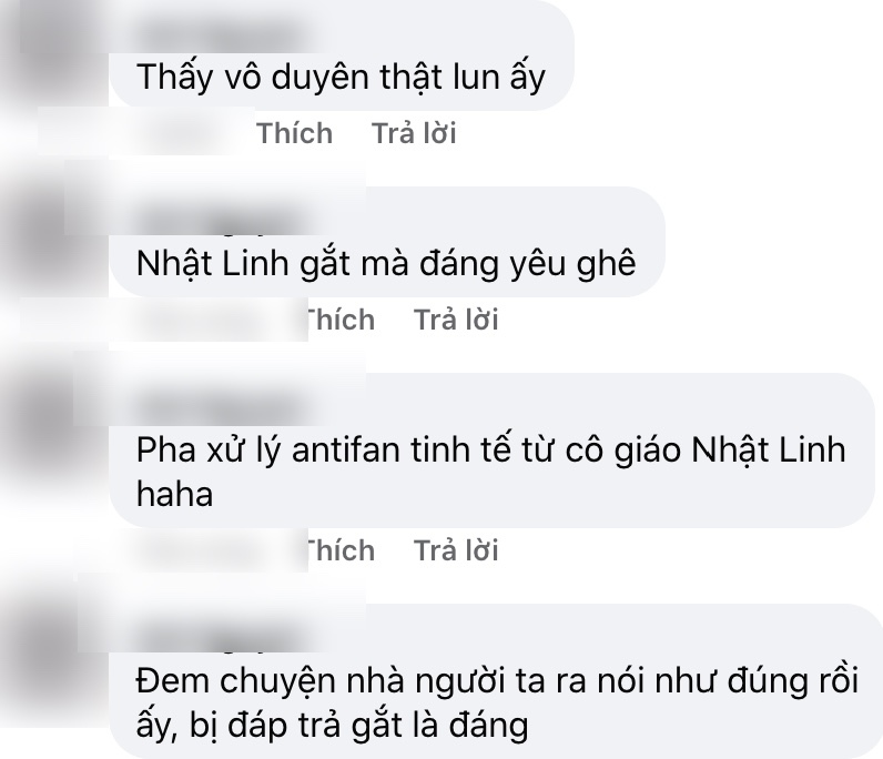  
Cộng đồng mạng không ngớt bình luận màn phản pháo của bà xã Phan Văn Đức. (Ảnh chụp màn hình) 