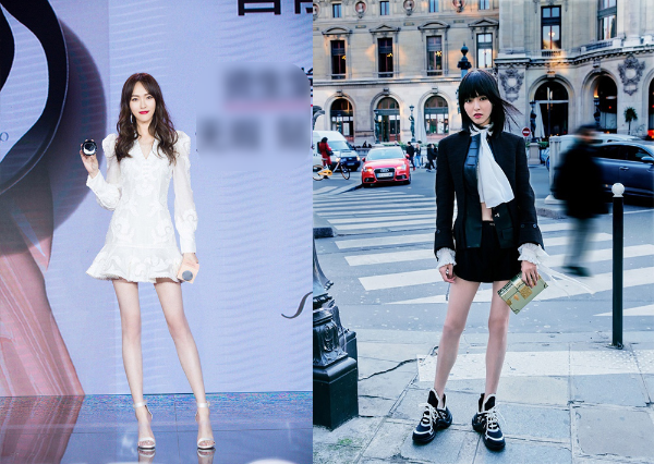 
Đường Yên cũng là một trong những sao nữ sở hữu đôi chân dài nổi bật của Cbiz (Ảnh Weibo)